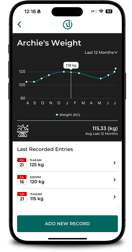 Record and Track Weight